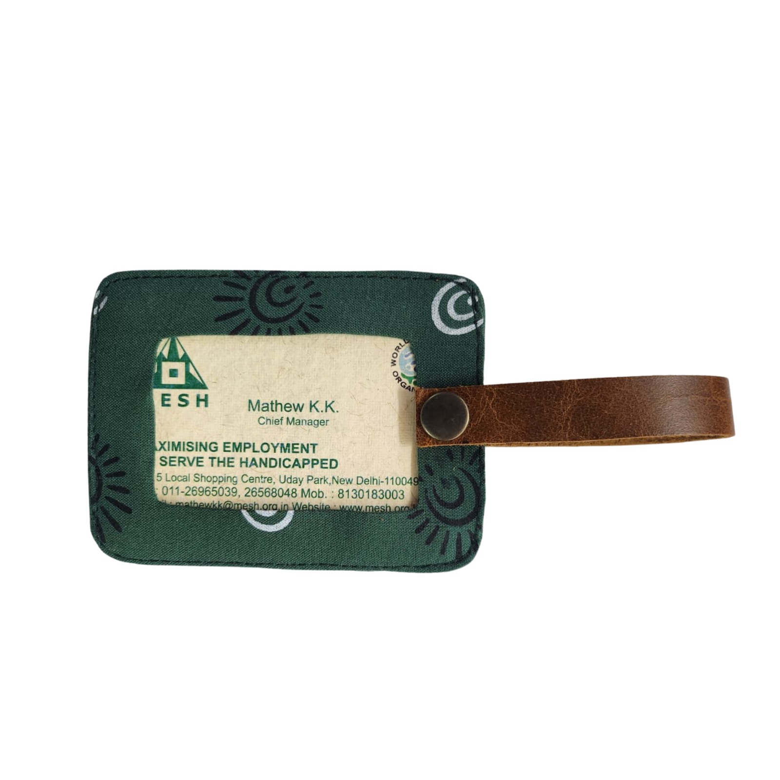 Handmade Cotton Luggage Tag - Image 2