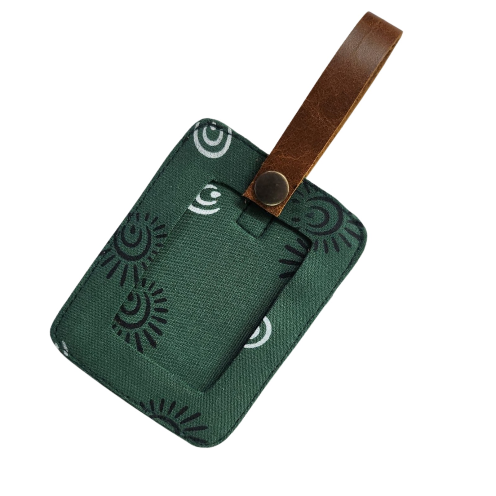 Handmade Cotton Luggage Tag - Image 3